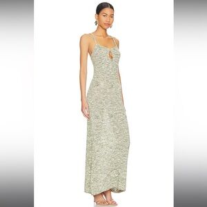 Bec + Bridge Knit Maxi Dress in Sage Marle. NEW WITH TAGS.